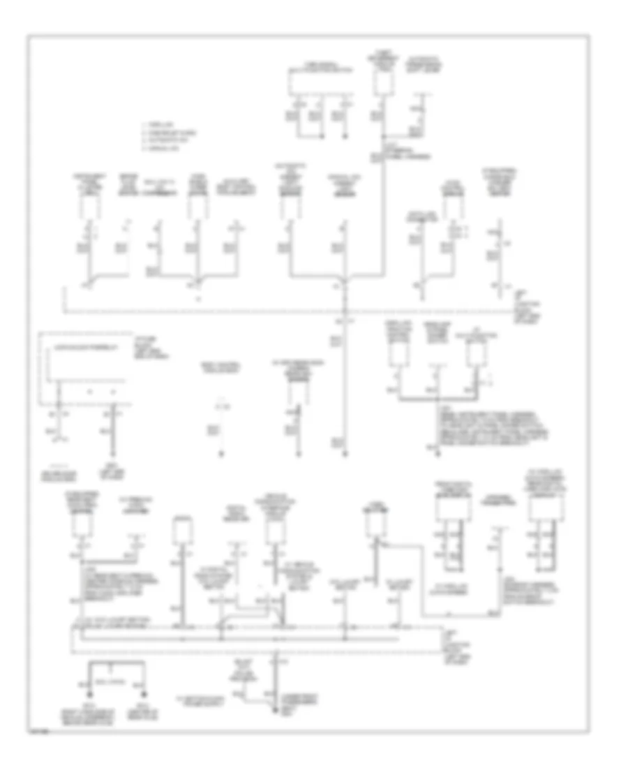 Ground Distribution Wiring Diagram 4 of 6 for Cadillac Escalade EXT 2009