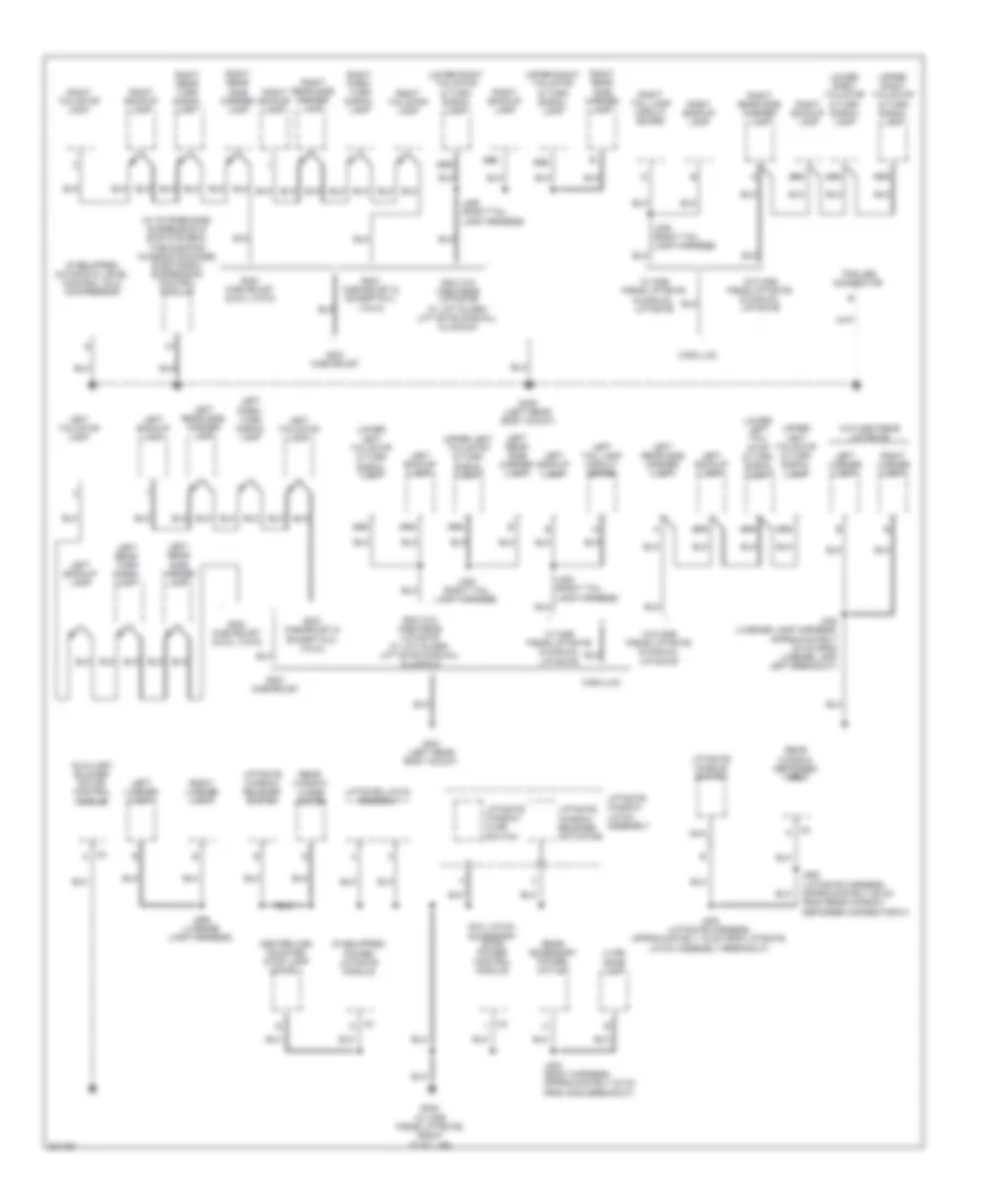 Ground Distribution Wiring Diagram 6 of 6 for Cadillac Escalade EXT 2009