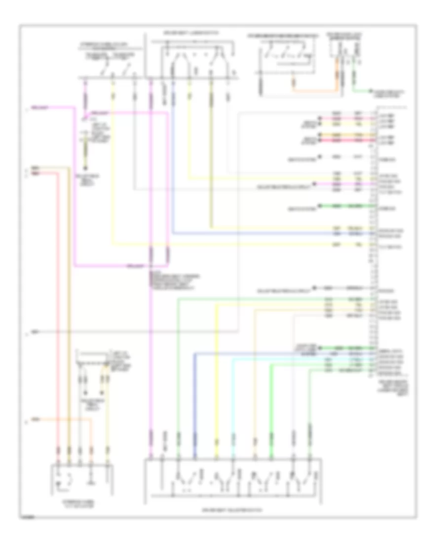 Drivers Memory Seat Wiring Diagram (2 of 2) for Cadillac Escalade EXT 2009