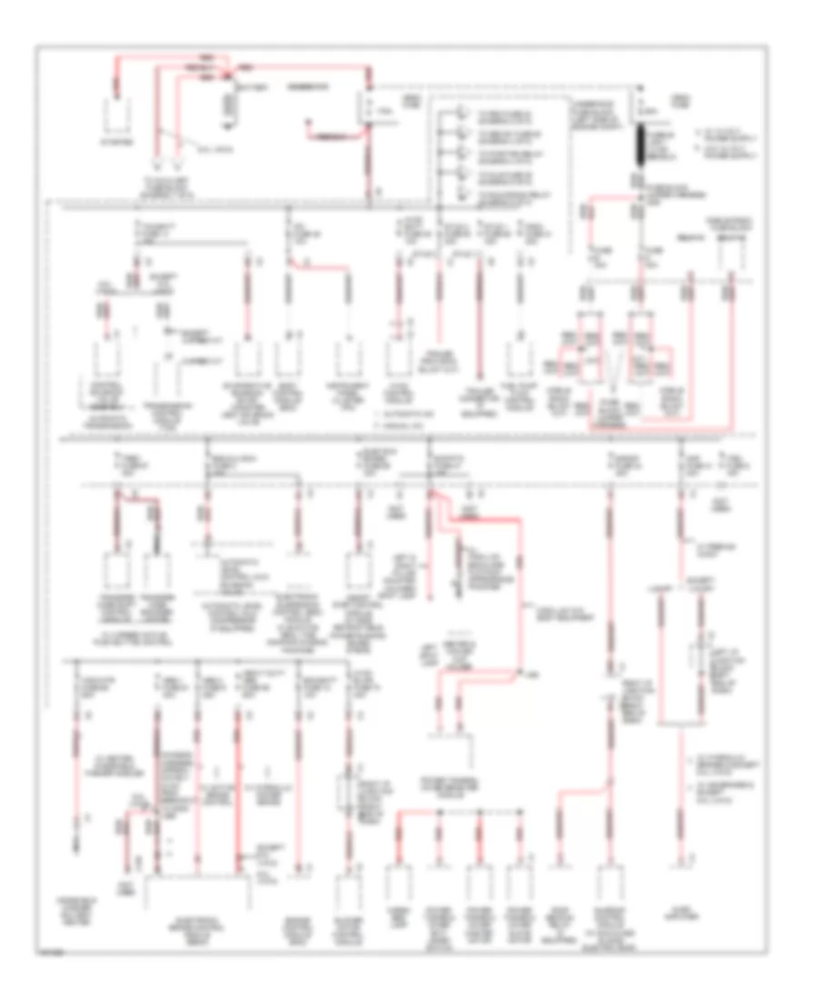 Power Distribution Wiring Diagram 1 of 8 for Cadillac Escalade EXT 2009