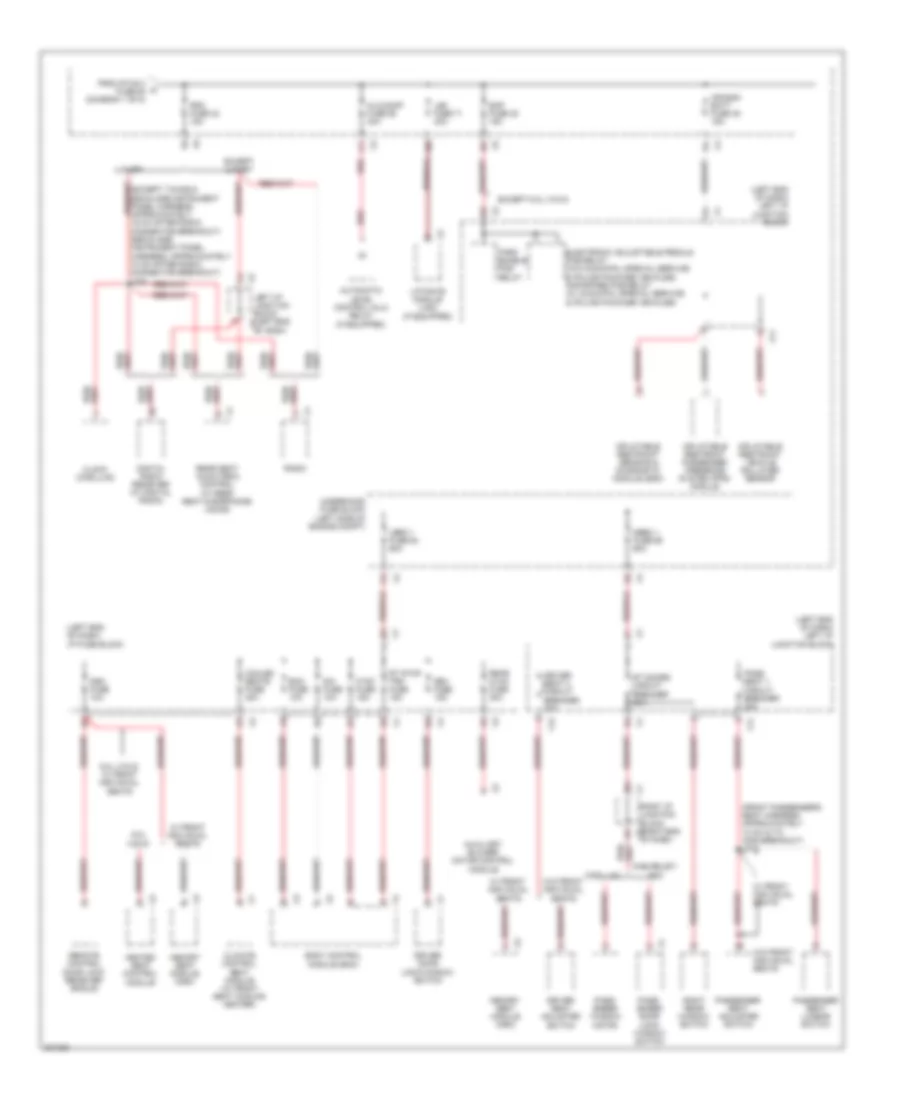 Power Distribution Wiring Diagram 2 of 8 for Cadillac Escalade EXT 2009