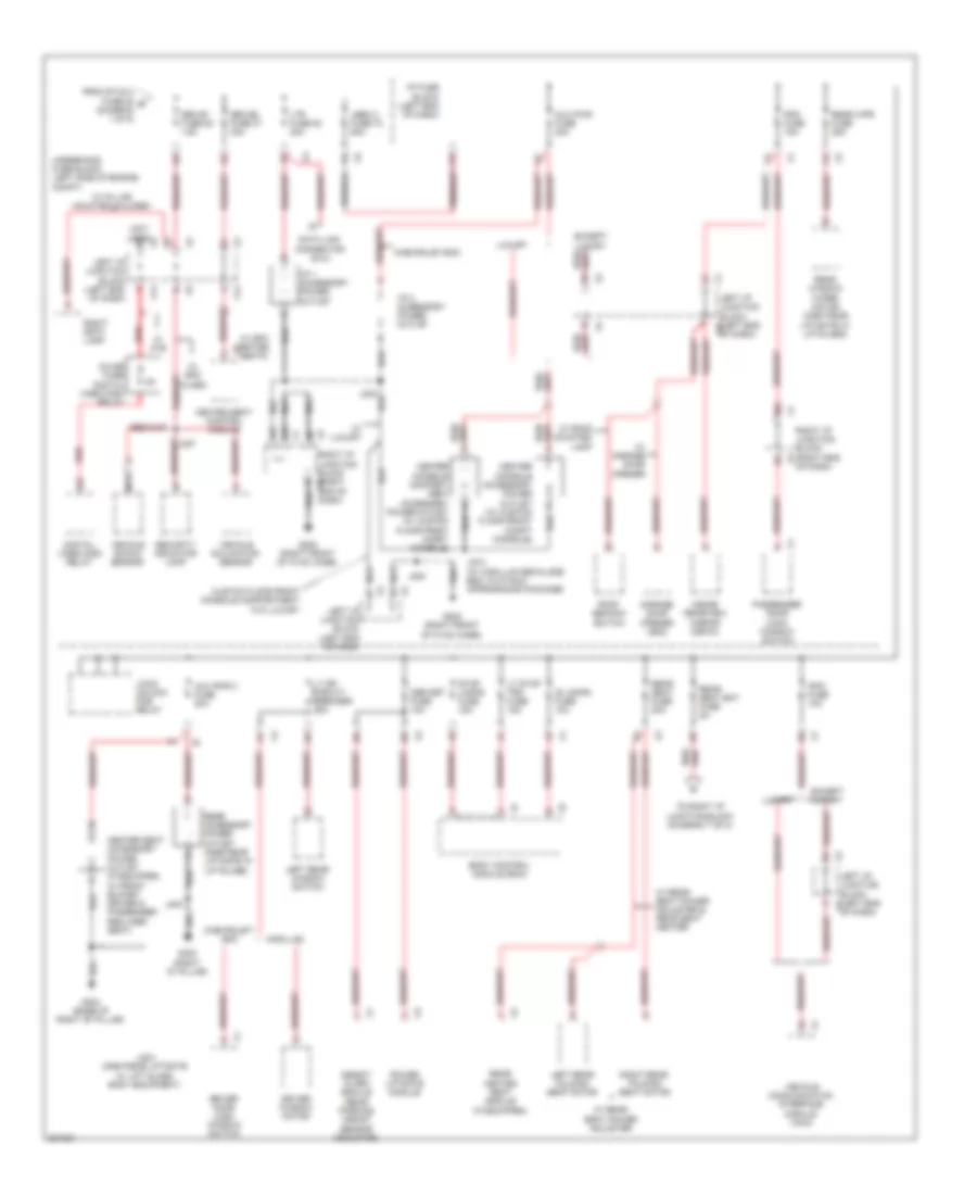 Power Distribution Wiring Diagram 3 of 8 for Cadillac Escalade EXT 2009