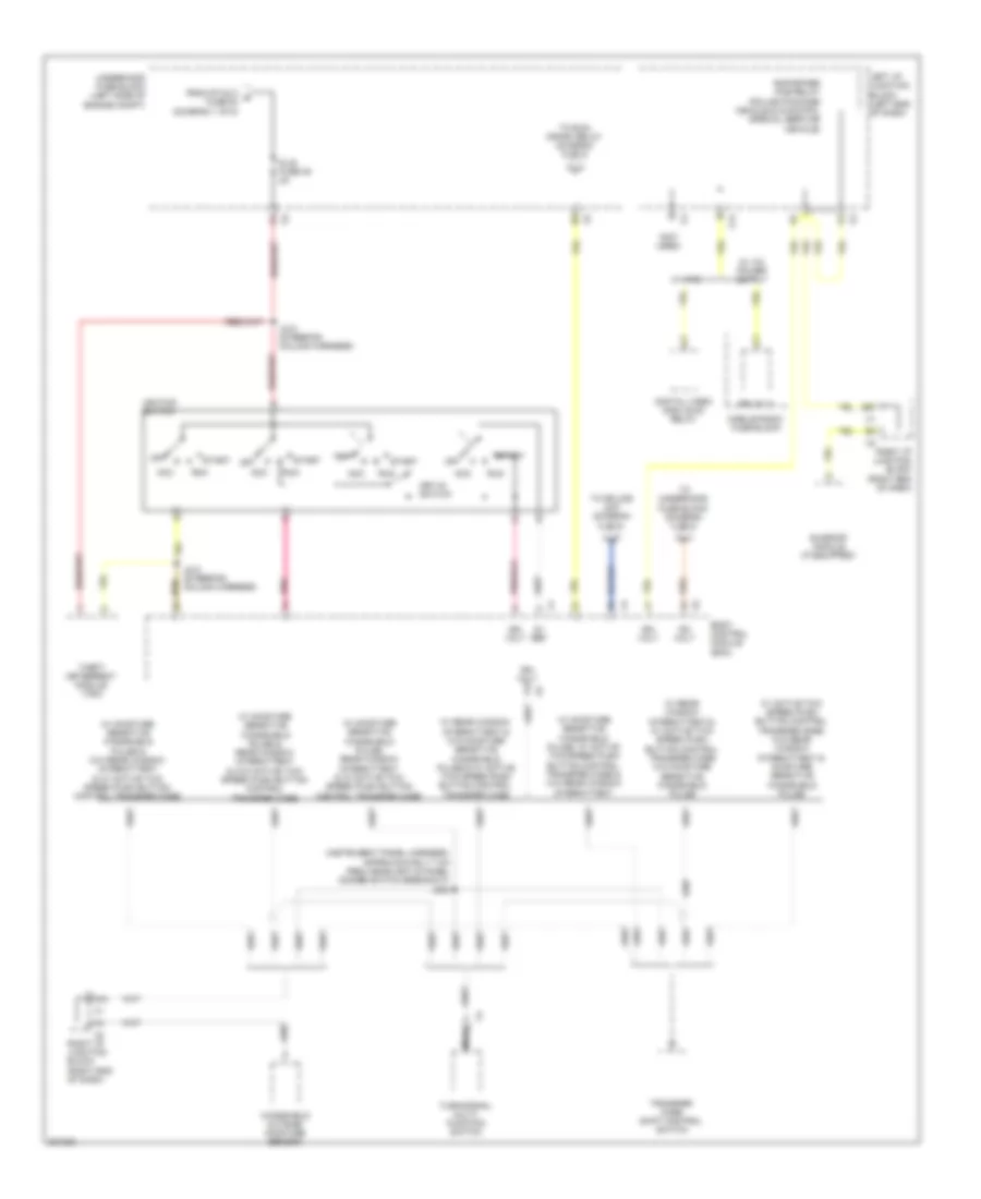 Power Distribution Wiring Diagram (5 of 8) for Cadillac Escalade EXT 2009