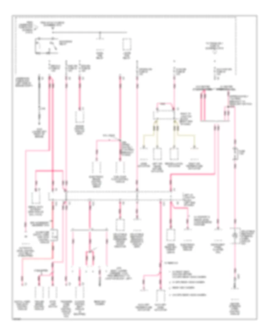 Power Distribution Wiring Diagram (6 of 8) for Cadillac Escalade EXT 2009