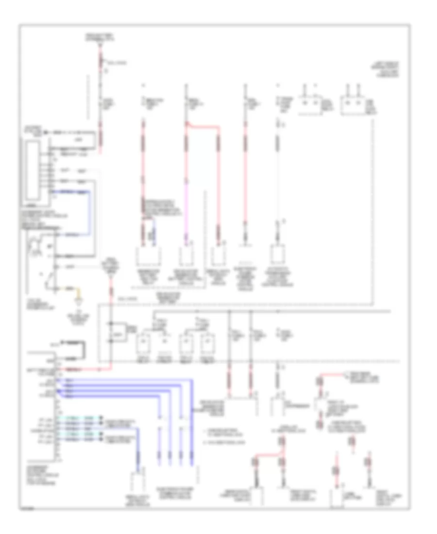 Power Distribution Wiring Diagram (7 of 8) for Cadillac Escalade EXT 2009