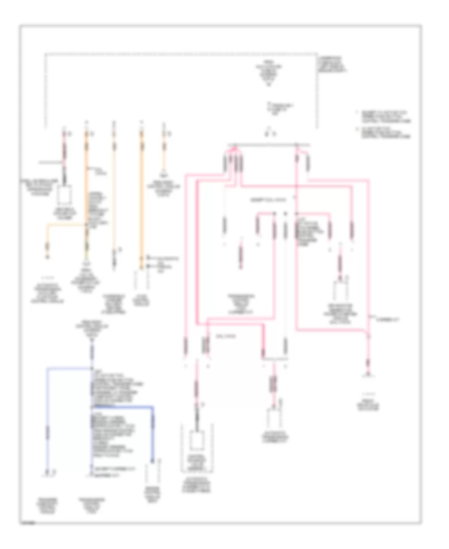 Power Distribution Wiring Diagram 8 of 8 for Cadillac Escalade EXT 2009