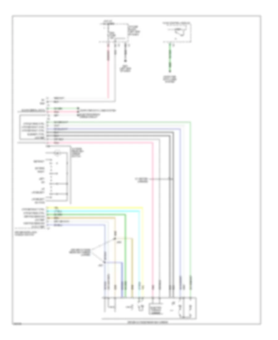 Power Mirrors Wiring Diagram (1 of 2) for Cadillac Escalade EXT 2009