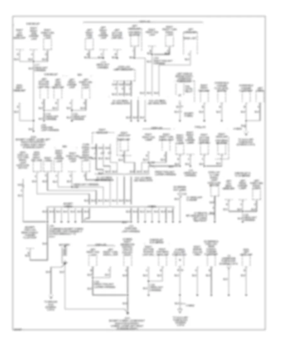Ground Distribution Wiring Diagram 1 of 6 for Cadillac Escalade EXT 2011