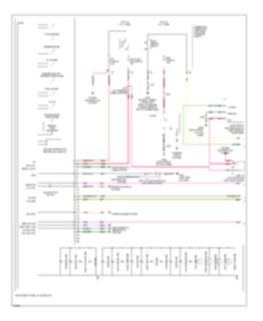 Instrument Cluster Wiring Diagram 1 of 2 for Cadillac Escalade EXT 2011