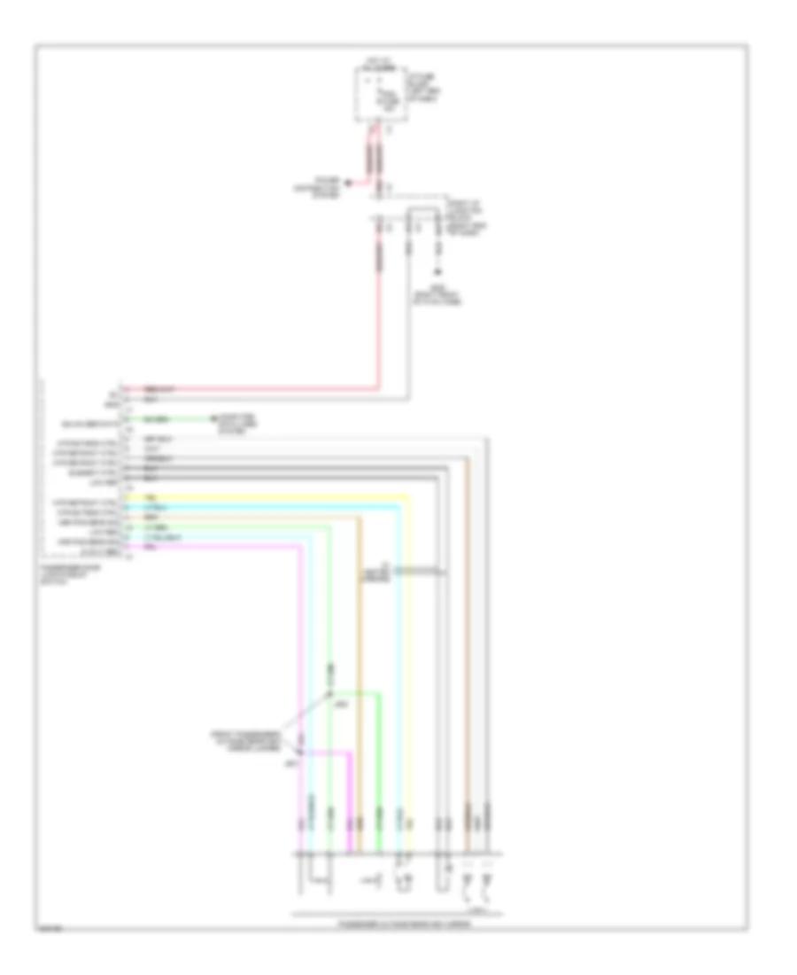 Power Mirrors Wiring Diagram (2 of 2) for Cadillac Escalade Hybrid 2009