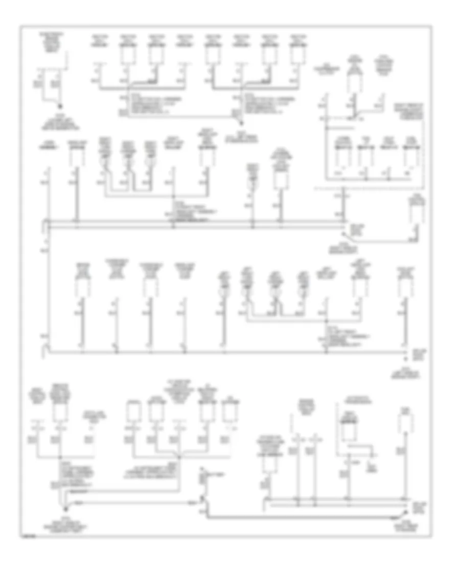 Ground Distribution Wiring Diagram 1 of 3 for Cadillac XDiscovery 2007