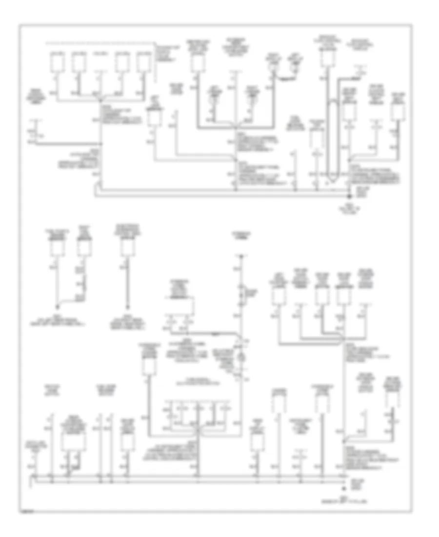 Ground Distribution Wiring Diagram 2 of 3 for Cadillac XDiscovery 2007