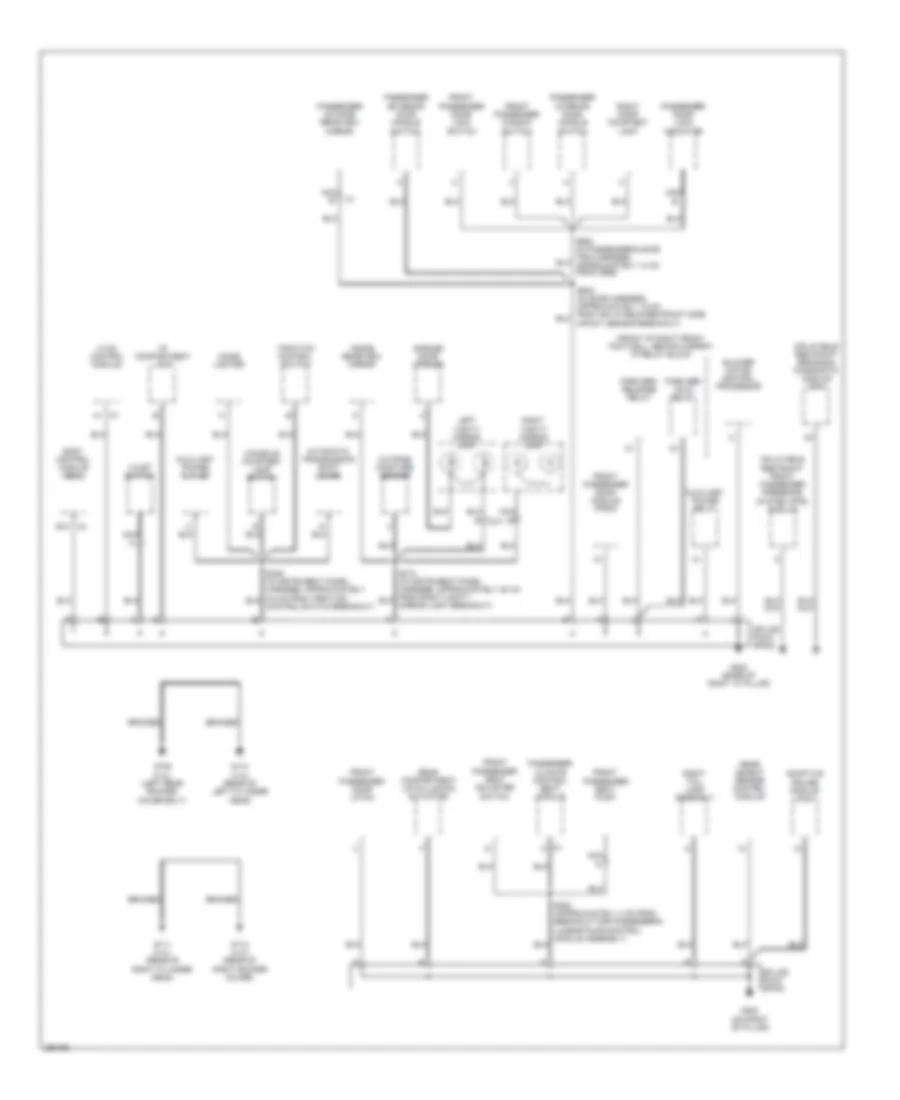 Ground Distribution Wiring Diagram (3 of 3) for Cadillac XLR 2007