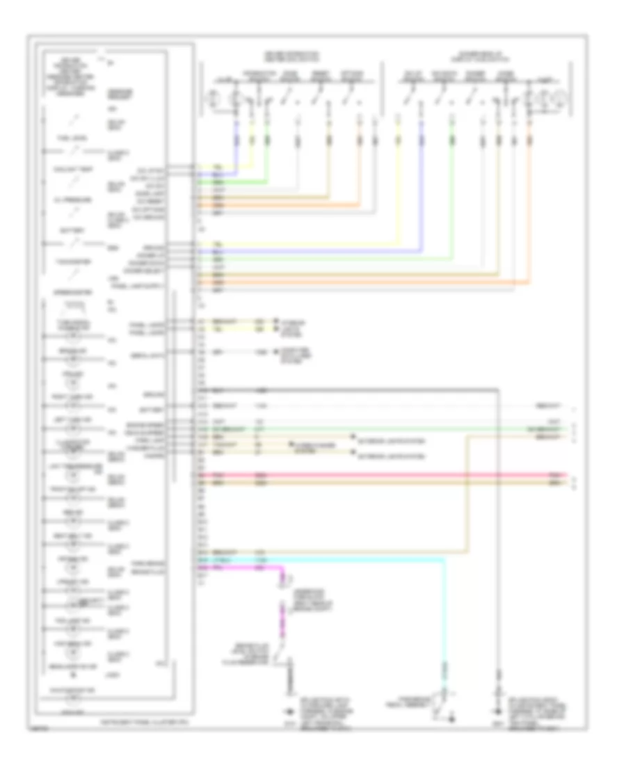 Instrument Cluster Wiring Diagram 1 of 2 for Cadillac XDiscovery 2007