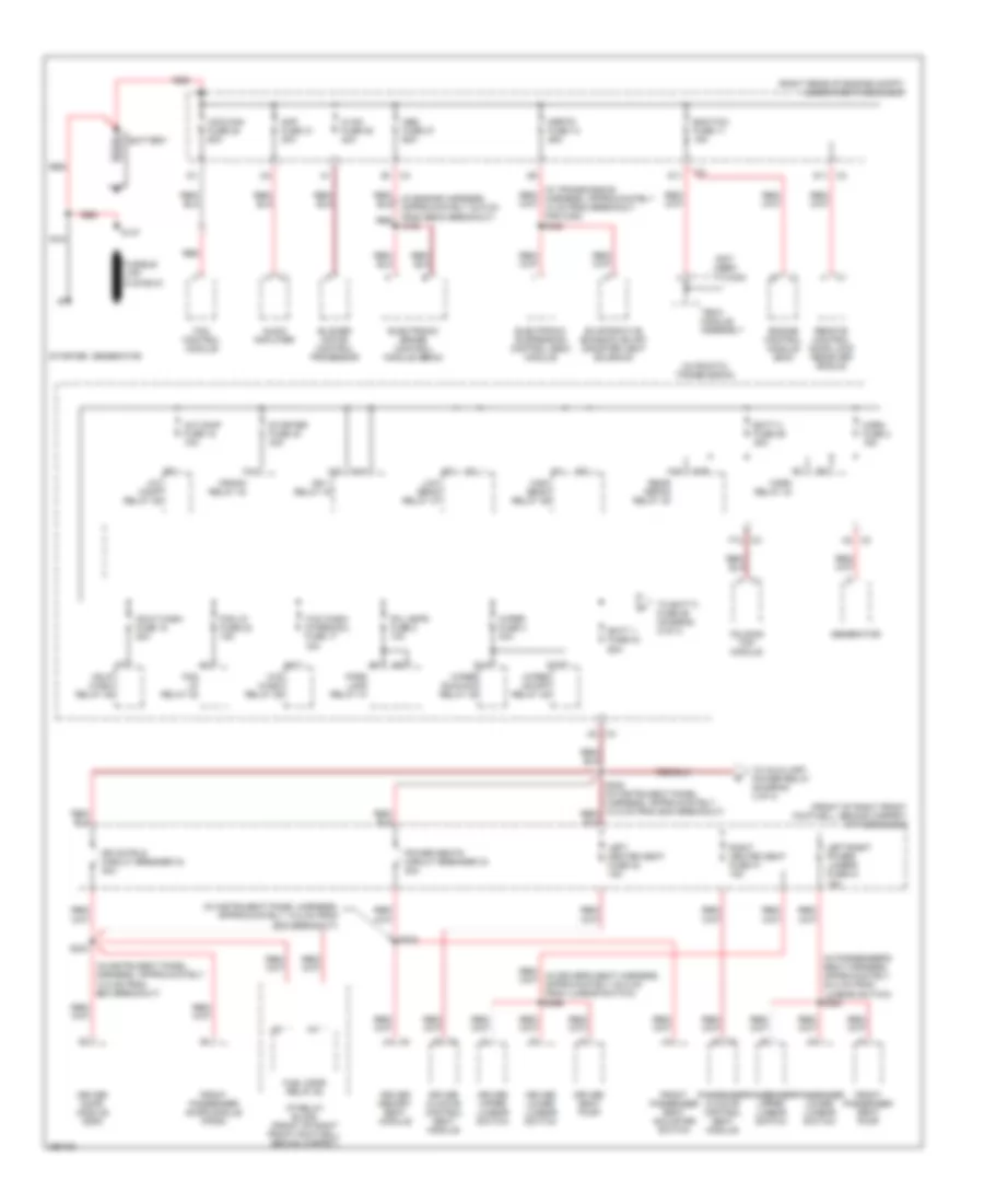 Power Distribution Wiring Diagram 1 of 4 for Cadillac XDiscovery 2007