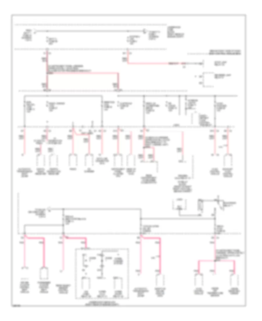 Power Distribution Wiring Diagram 2 of 4 for Cadillac XDiscovery 2007