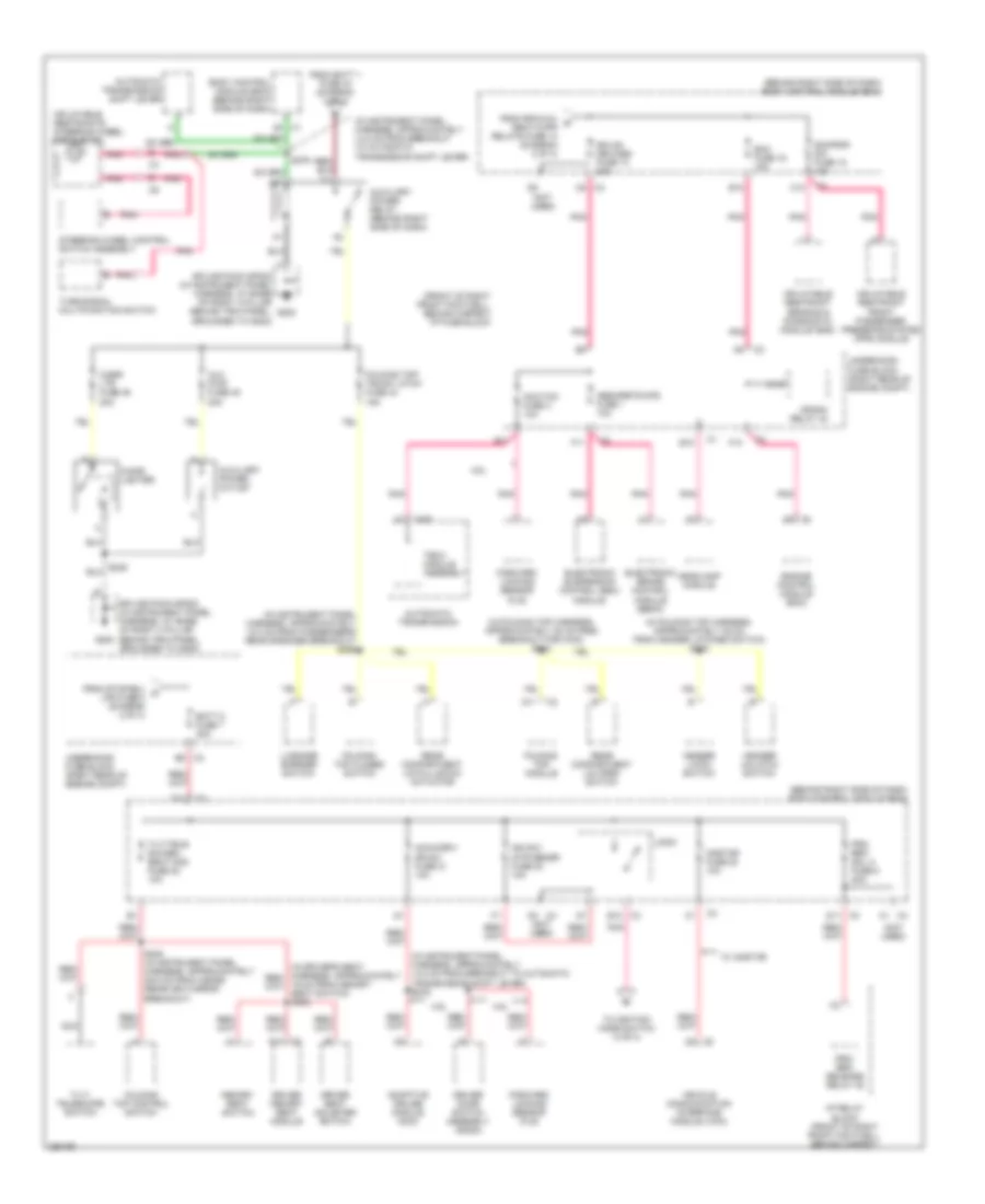 Power Distribution Wiring Diagram 3 of 4 for Cadillac XDiscovery 2007