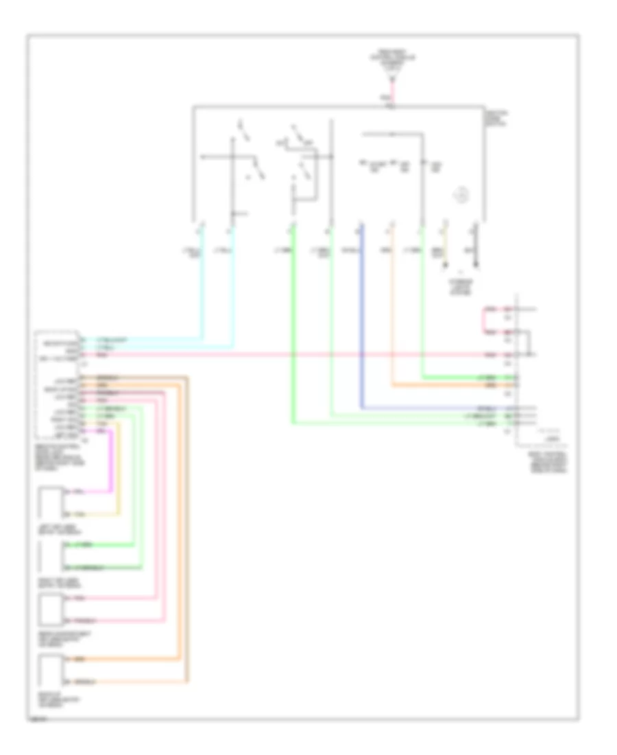 Power Distribution Wiring Diagram 4 of 4 for Cadillac XDiscovery 2007