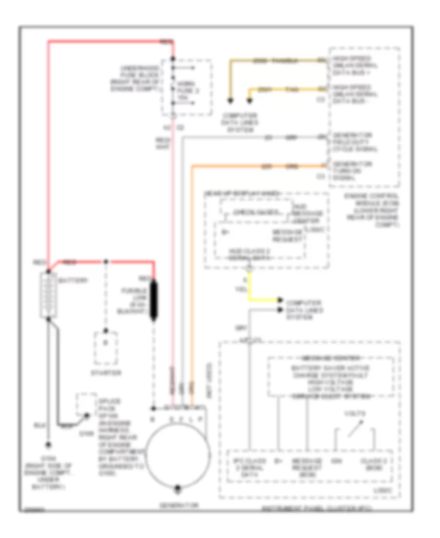 Charging Wiring Diagram for Cadillac XDiscovery 2007