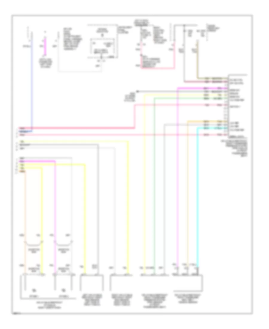 Supplemental Restraints Wiring Diagram 2 of 2 for Cadillac XDiscovery 2007