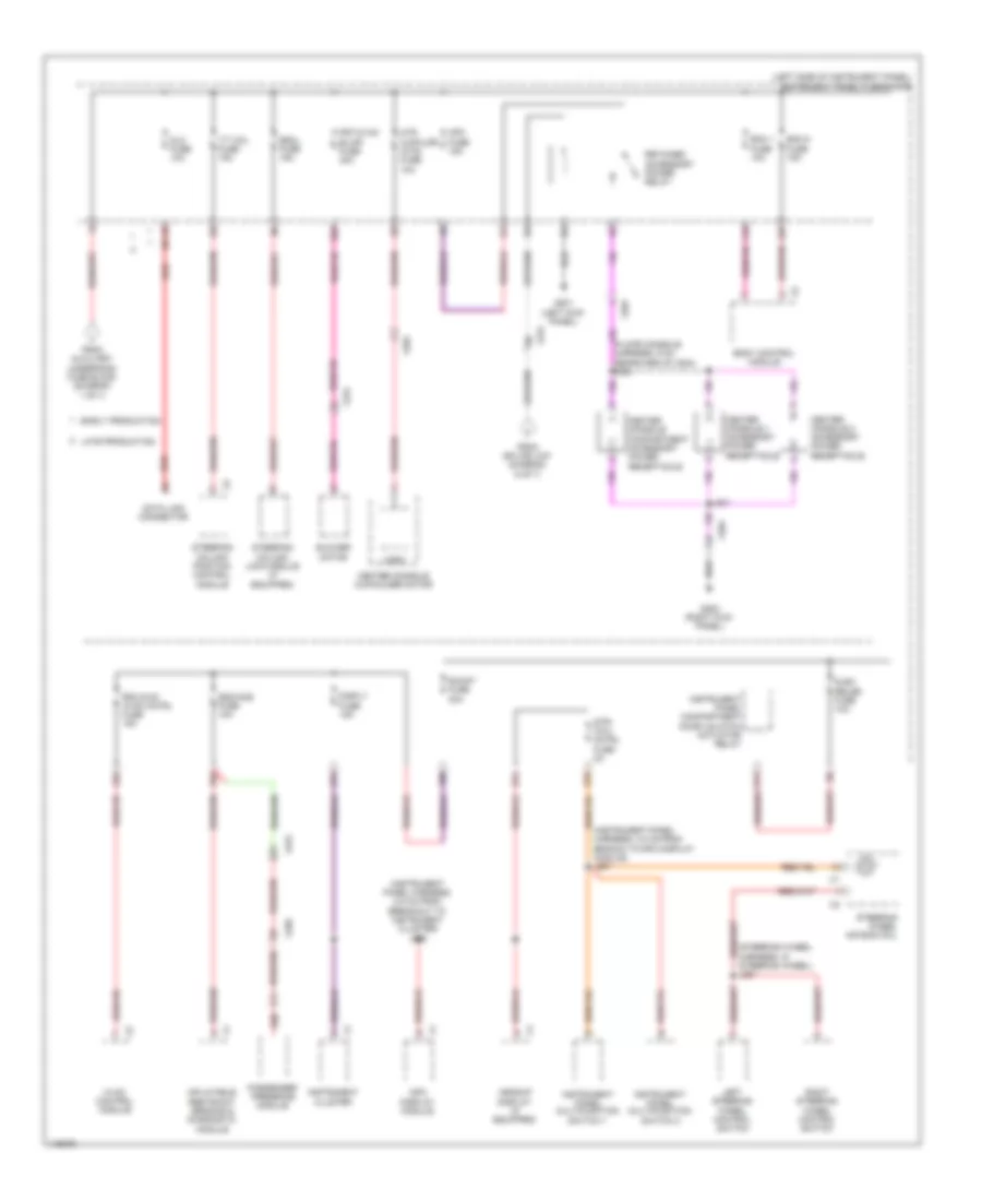 Power Distribution Wiring Diagram Sedan Except CTS V 4 of 7 for Cadillac CTS V 2014