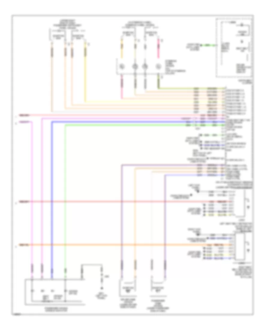 Supplemental Restraints Wiring Diagram, Sedan Except CTS-V (3 of 3) for Cadillac CTS V 2014