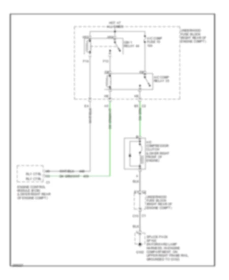 Compressor Wiring Diagram for Cadillac XDiscovery V 2007