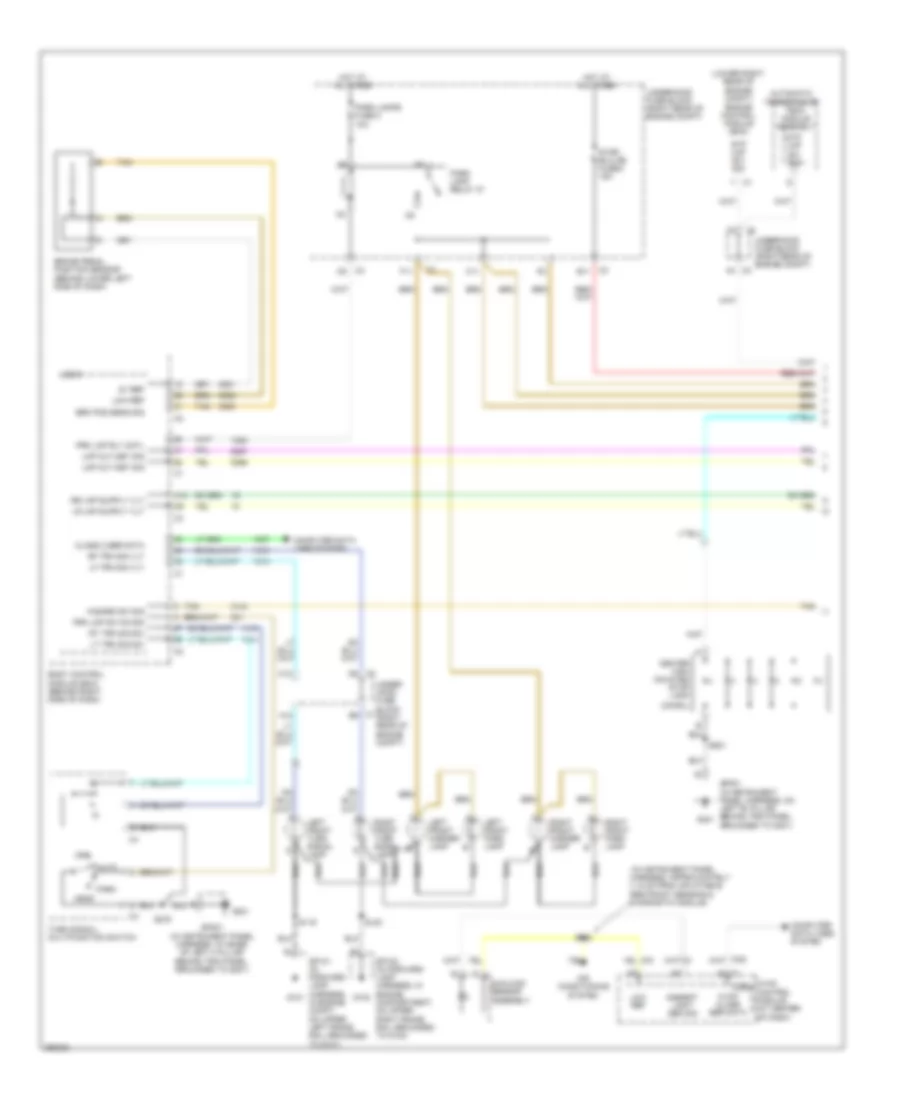 Exterior Lamps Wiring Diagram (1 of 2) for Cadillac XLR V 2007