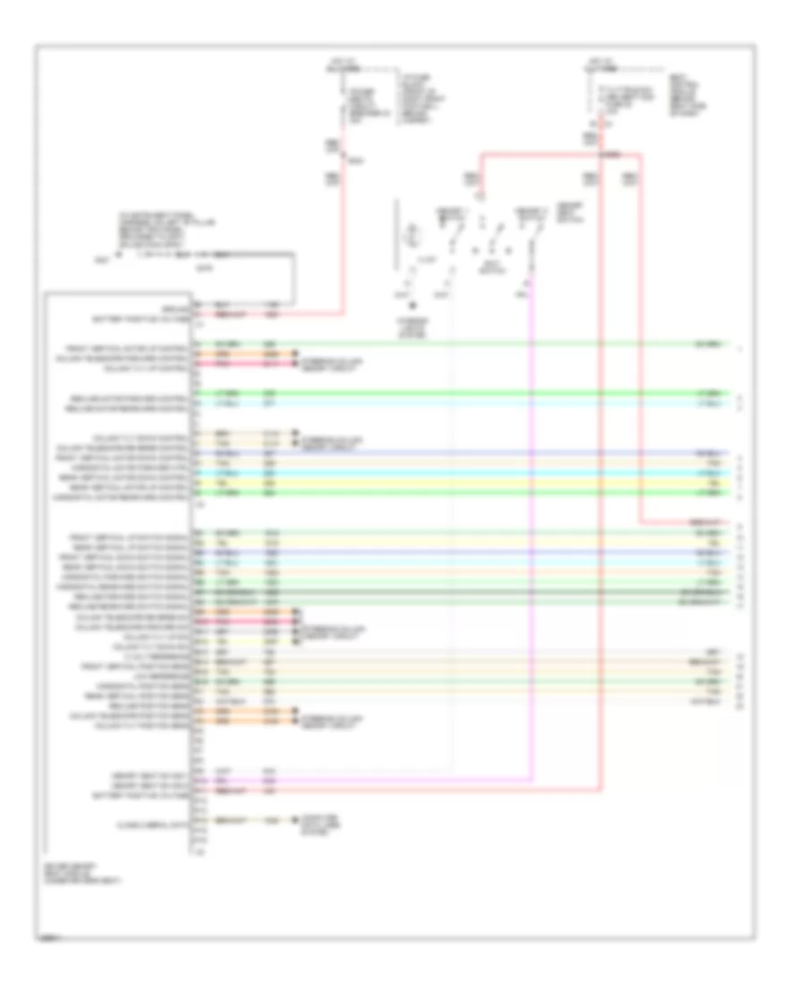 Driver s Memory Seat Wiring Diagram 1 of 2 for Cadillac XDiscovery V 2007