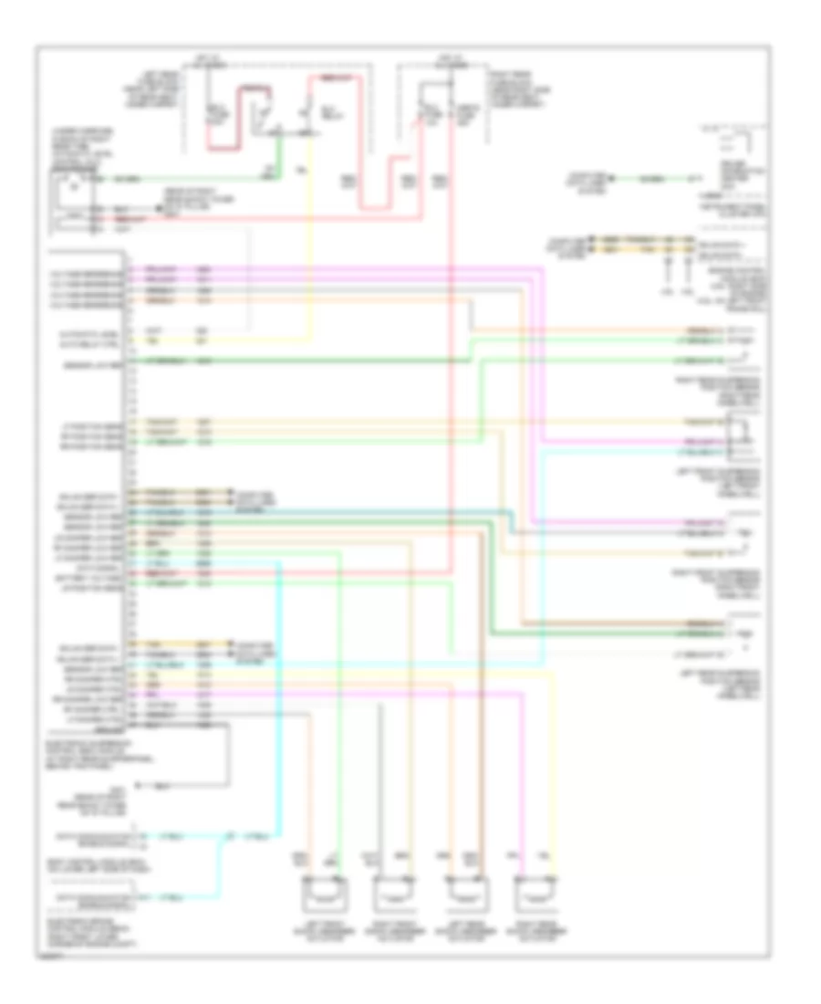 Electronic Suspension Wiring Diagram for Cadillac SRX 2009