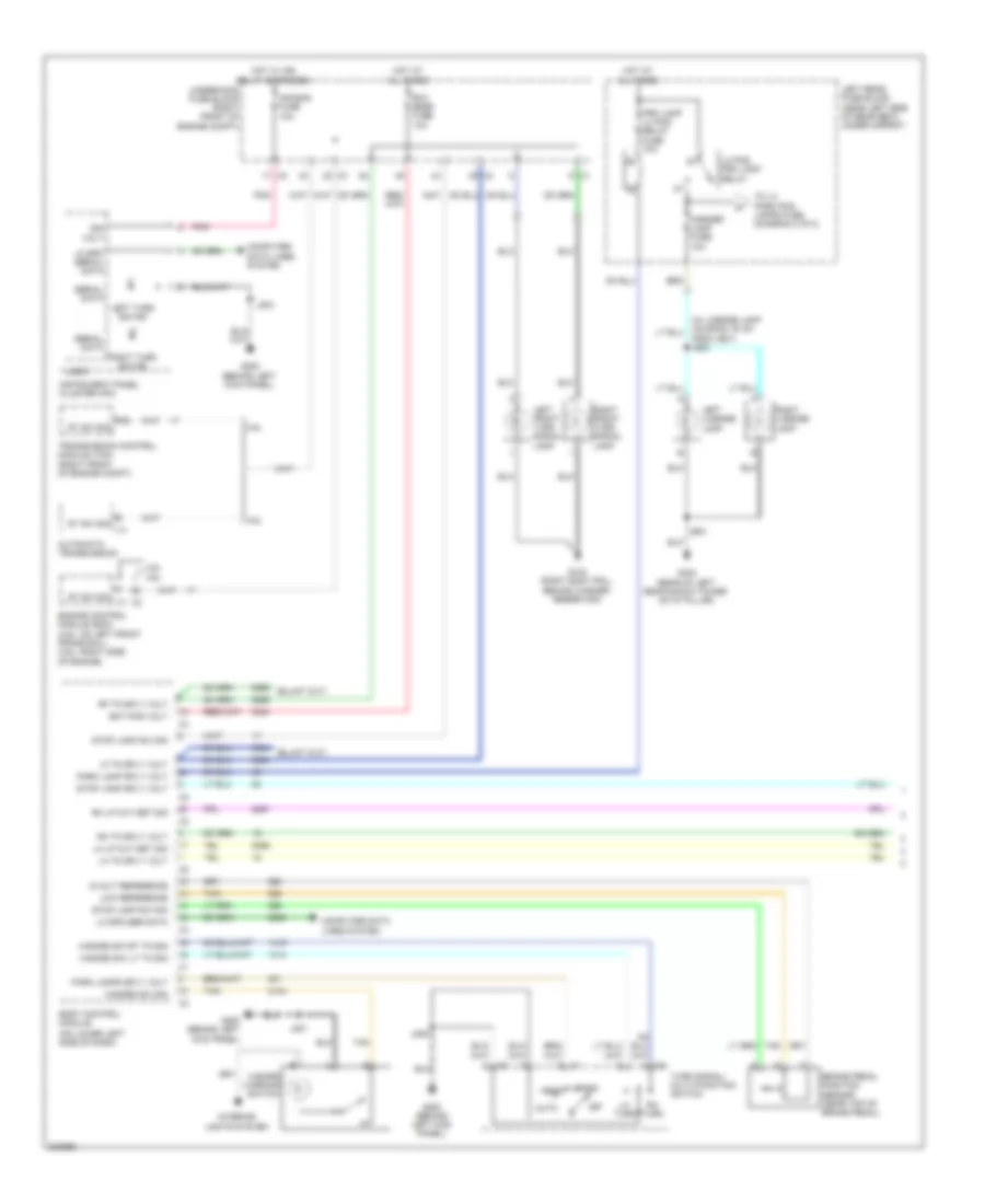 Exterior Lamps Wiring Diagram 1 of 2 for Cadillac SRX 2009