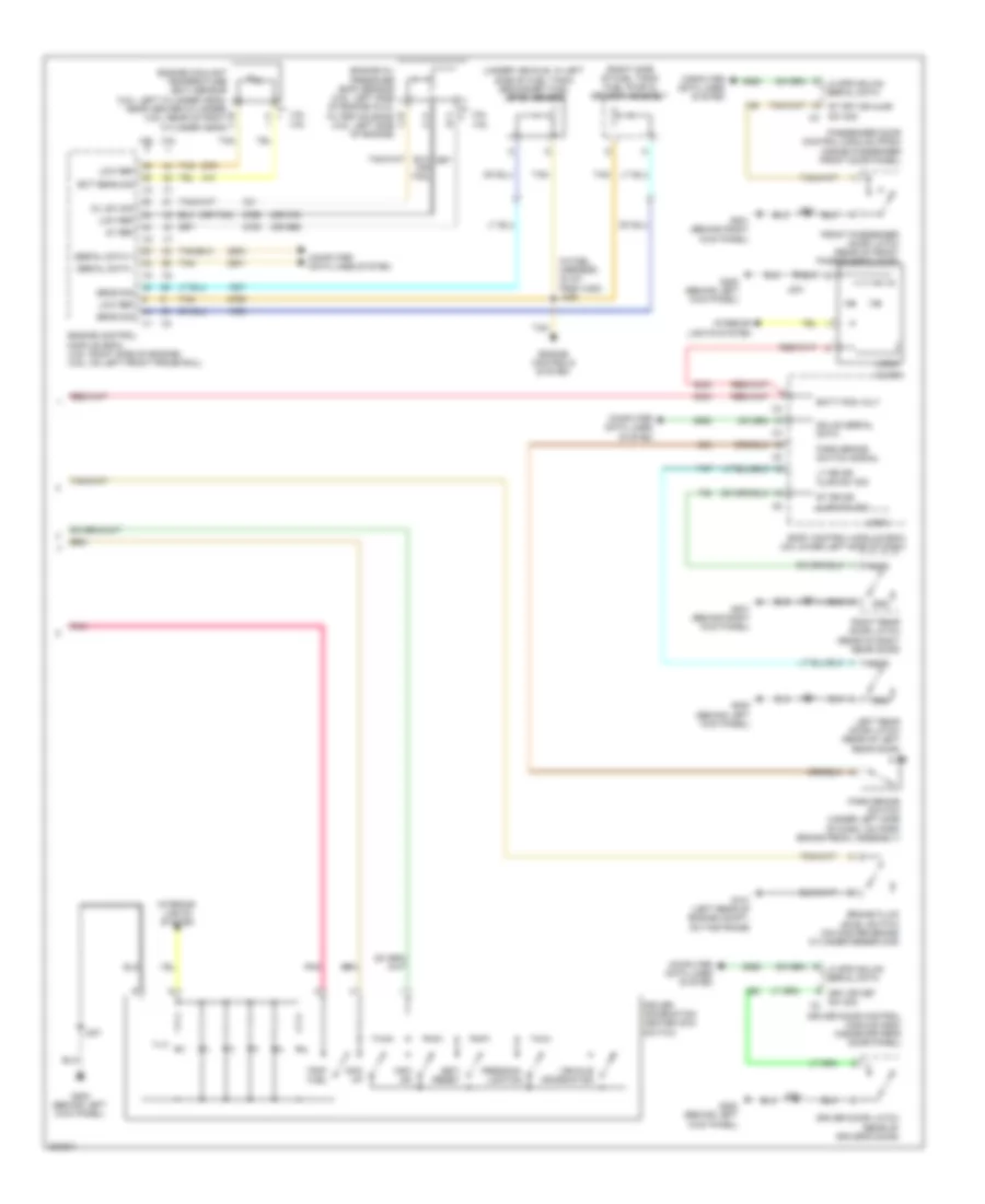 Instrument Cluster Wiring Diagram 2 of 2 for Cadillac SRX 2009