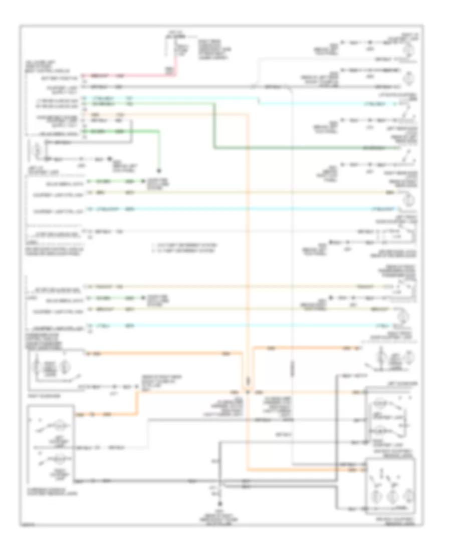 Courtesy Lamps Wiring Diagram for Cadillac SRX 2009