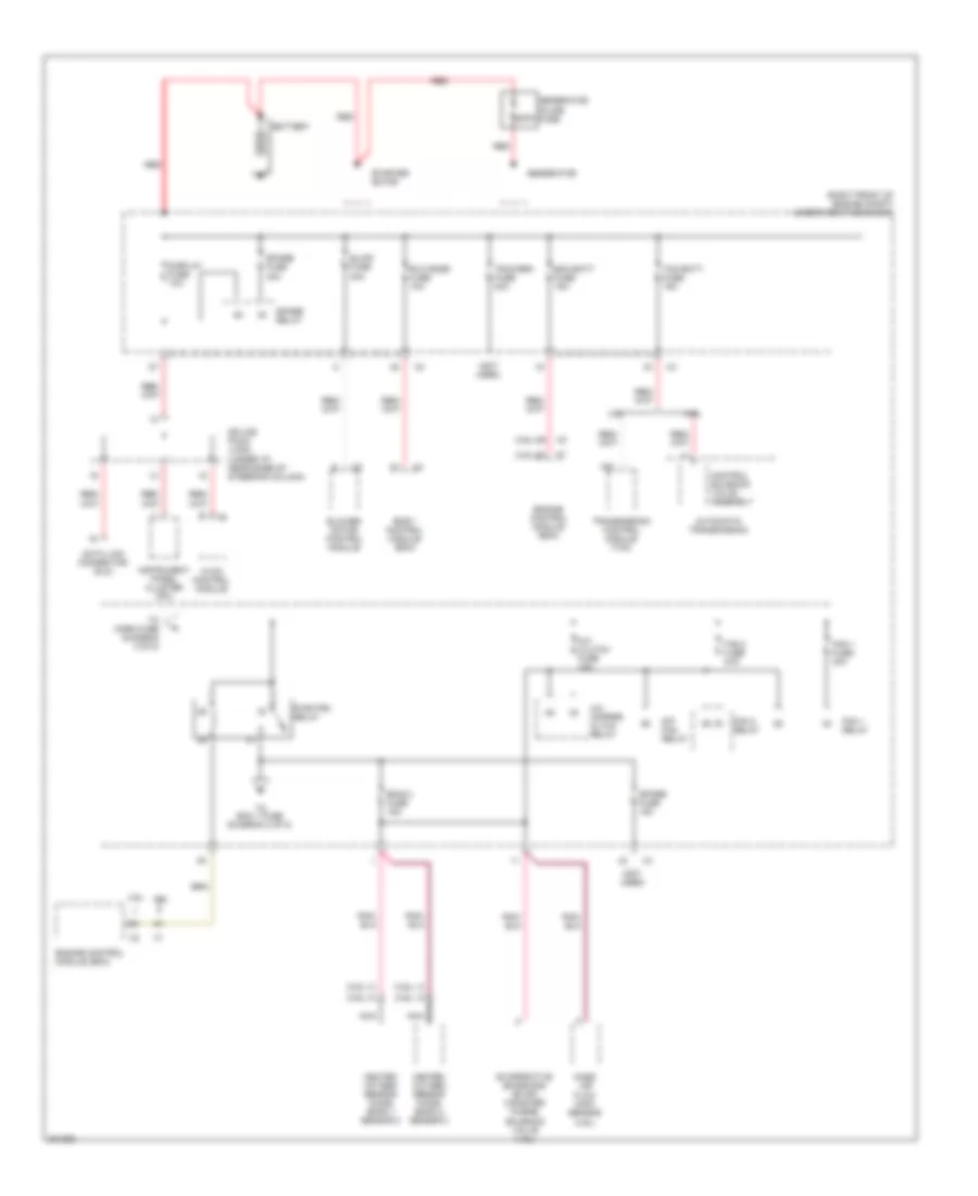 Power Distribution Wiring Diagram 1 of 8 for Cadillac SRX 2009