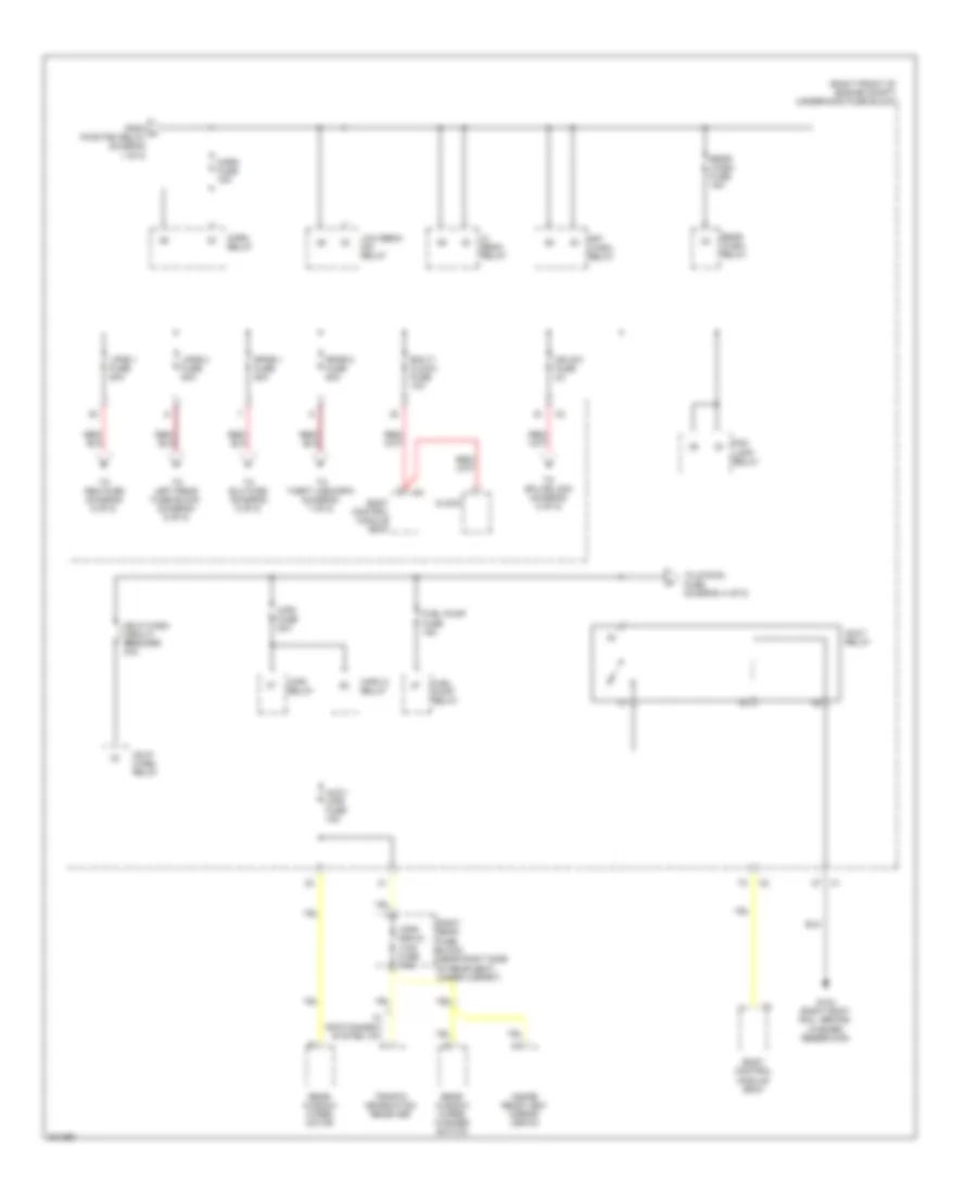 Power Distribution Wiring Diagram 3 of 8 for Cadillac SRX 2009