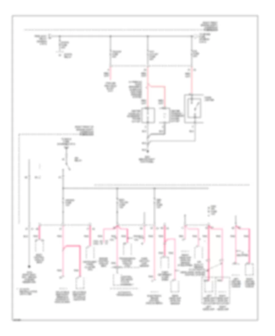 Power Distribution Wiring Diagram 4 of 8 for Cadillac SRX 2009