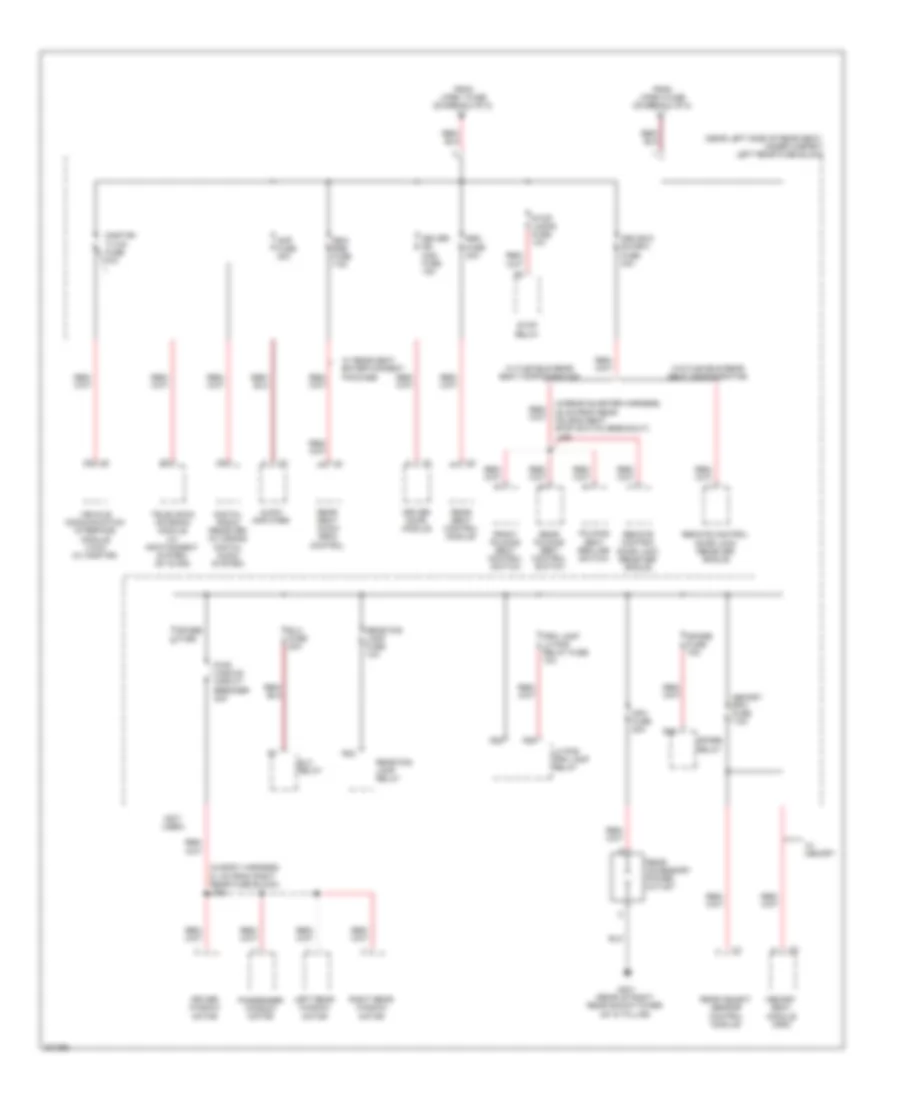 Power Distribution Wiring Diagram 6 of 8 for Cadillac SRX 2009