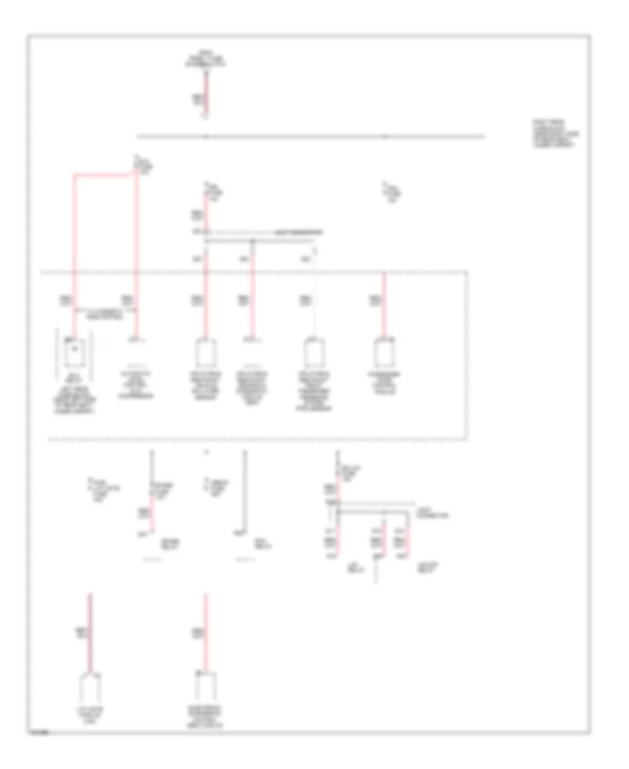 Power Distribution Wiring Diagram 8 of 8 for Cadillac SRX 2009
