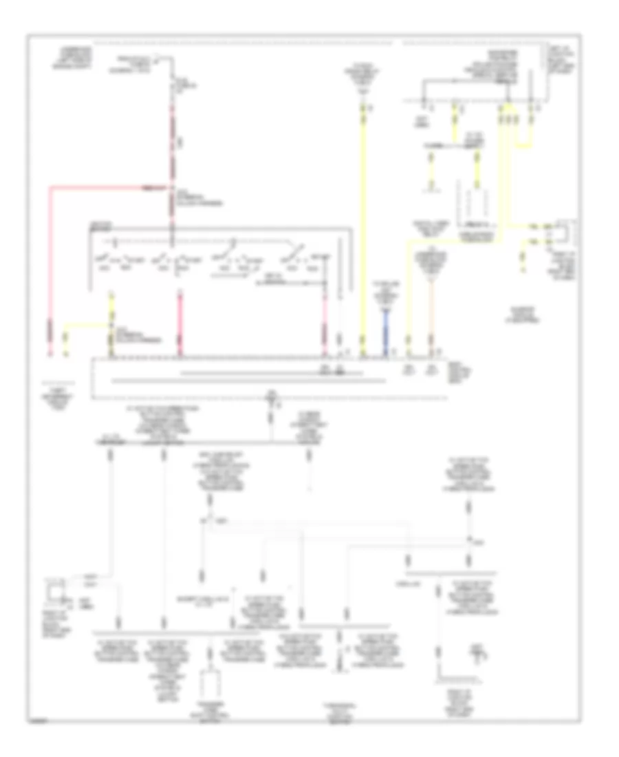 Power Distribution Wiring Diagram (5 of 8) for Cadillac Escalade Hybrid 2011