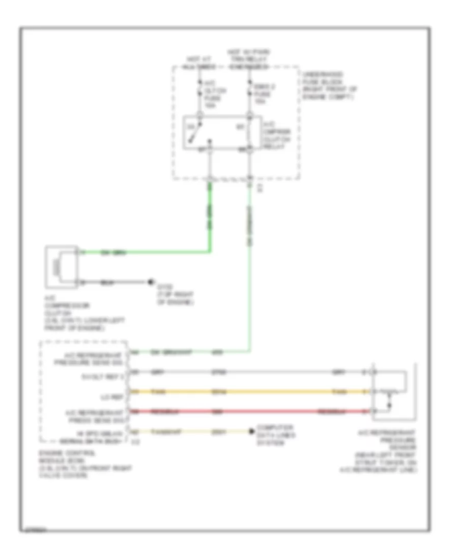 Compressor Wiring Diagram for Cadillac CTS 2008