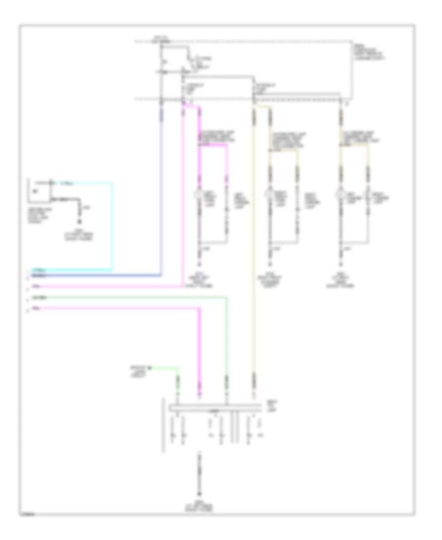 Exterior Lamps Wiring Diagram 2 of 2 for Cadillac CTS 2008