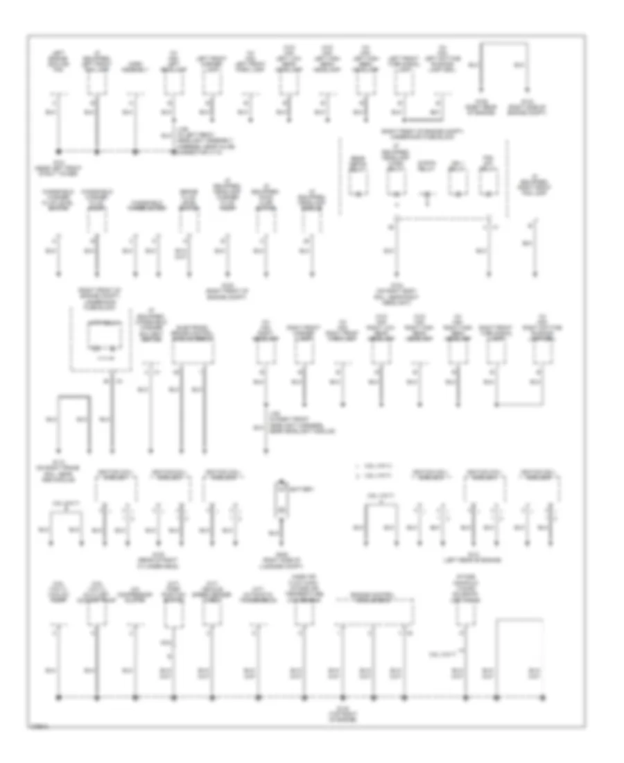 Ground Distribution Wiring Diagram 1 of 4 for Cadillac CTS 2008