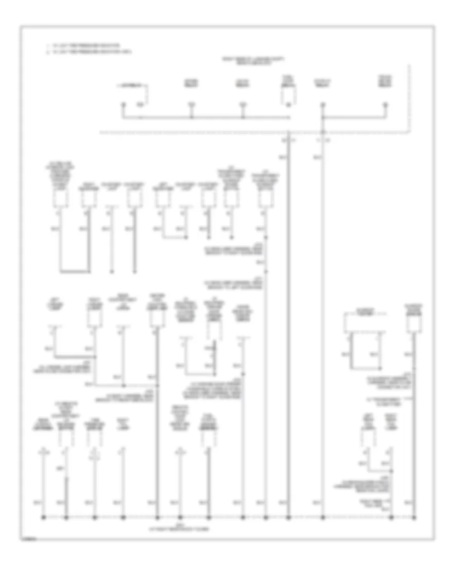 Ground Distribution Wiring Diagram (4 of 4) for Cadillac CTS 2008