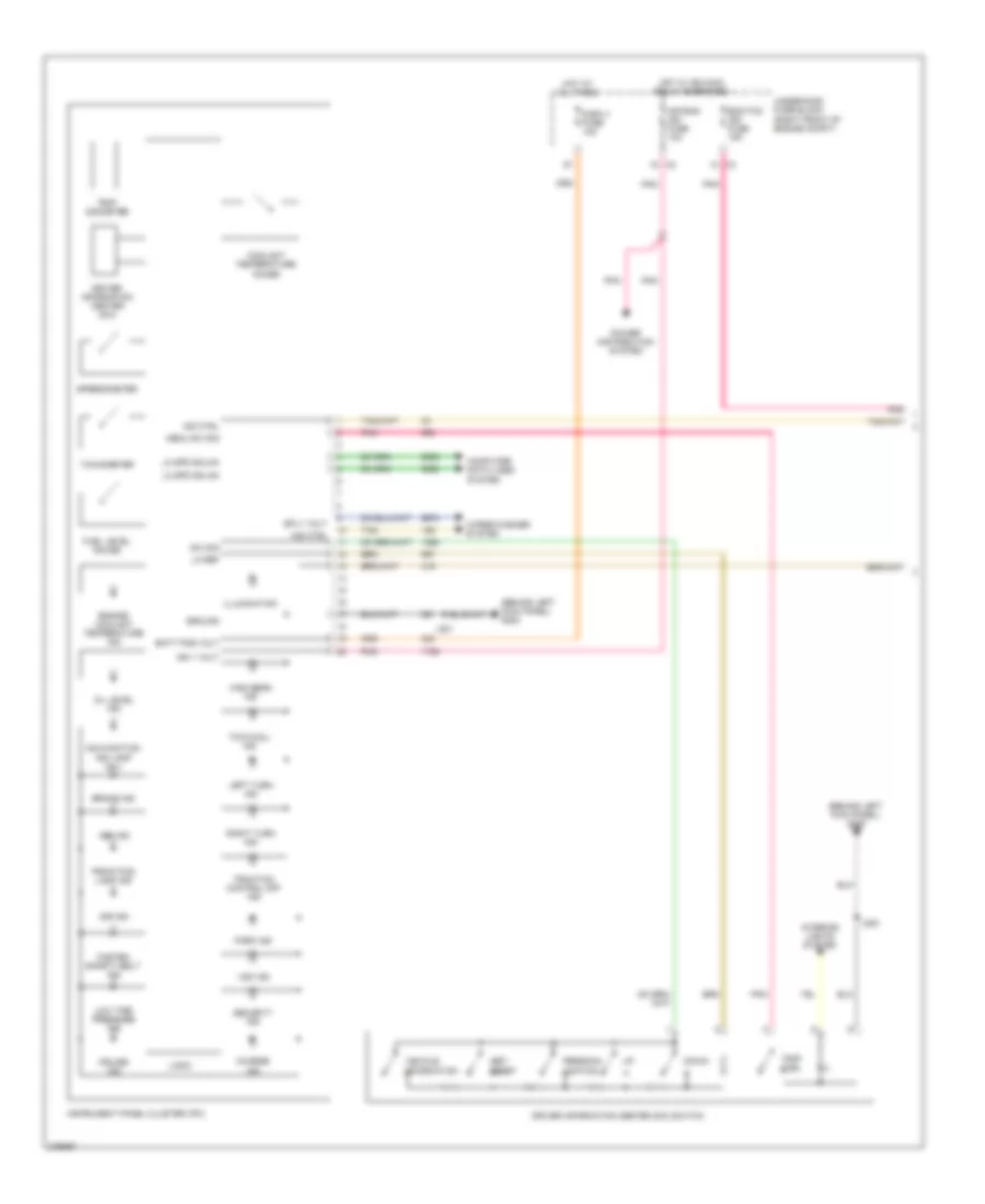 Instrument Cluster Wiring Diagram 1 of 2 for Cadillac CTS 2008