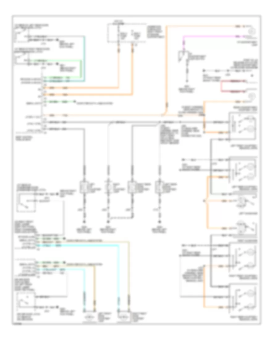 Courtesy Lamps Wiring Diagram for Cadillac CTS 2008