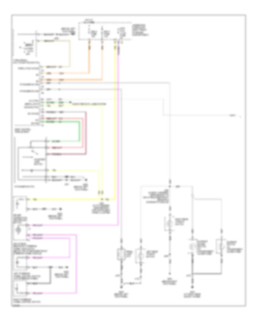 Instrument Illumination Wiring Diagram (1 of 2) for Cadillac CTS 2008