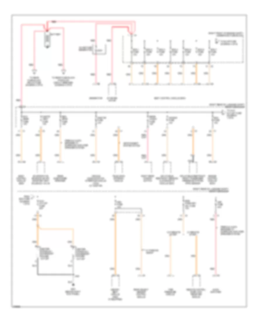 Power Distribution Wiring Diagram 1 of 6 for Cadillac CTS 2008