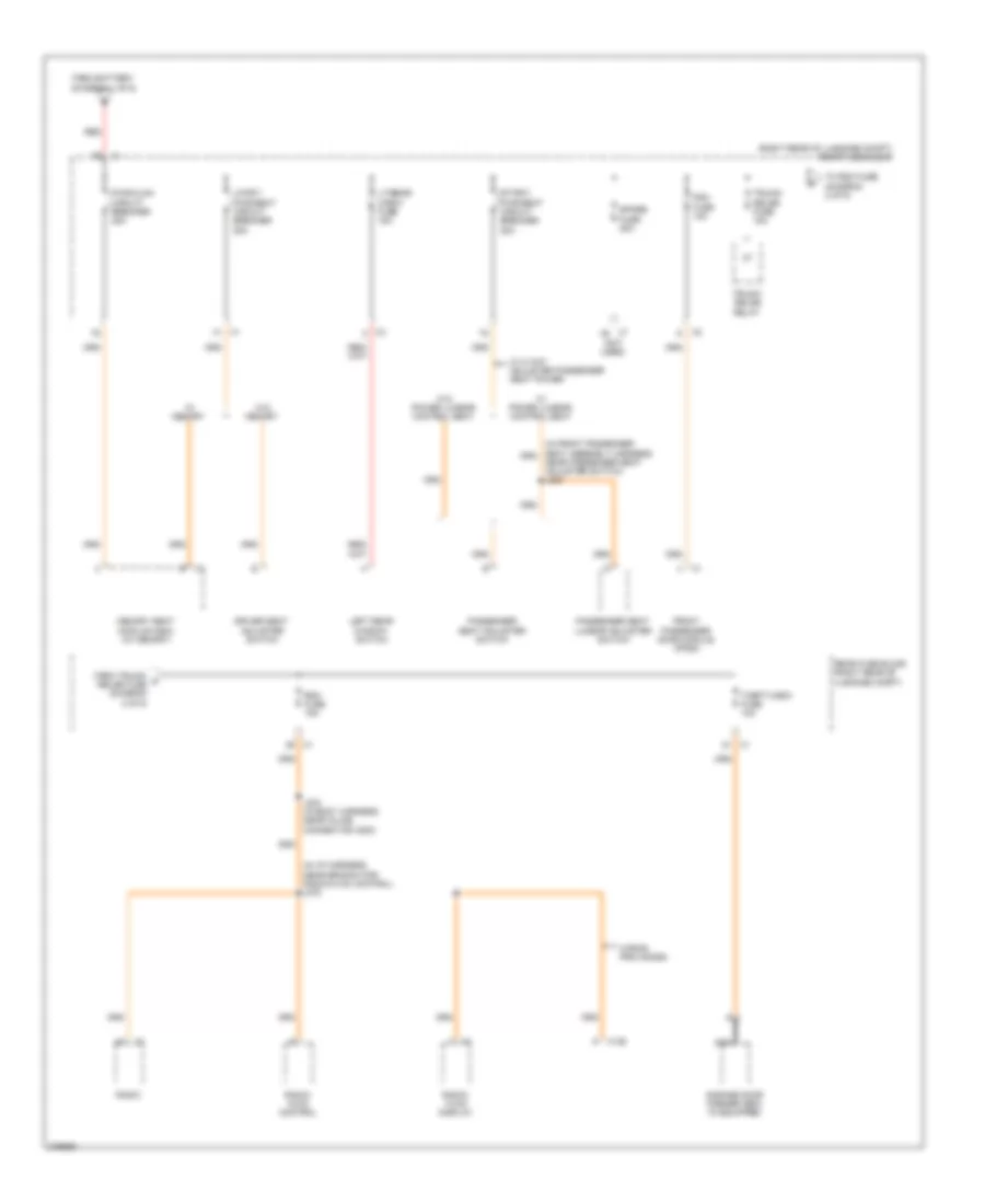 Power Distribution Wiring Diagram (2 of 6) for Cadillac CTS 2008