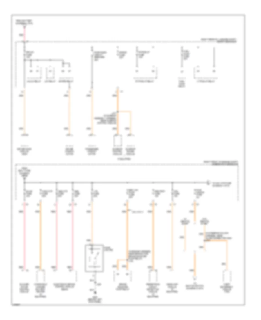 Power Distribution Wiring Diagram 3 of 6 for Cadillac CTS 2008