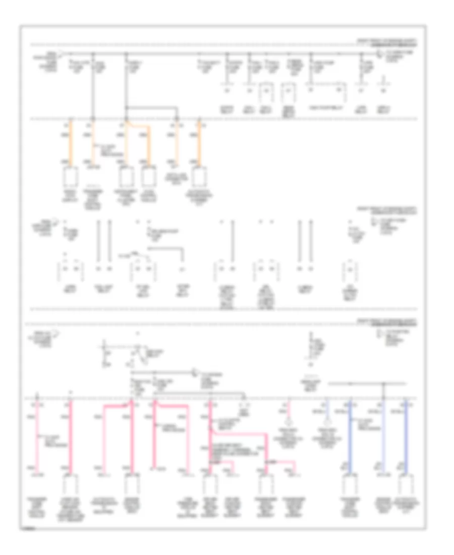 Power Distribution Wiring Diagram (4 of 6) for Cadillac CTS 2008